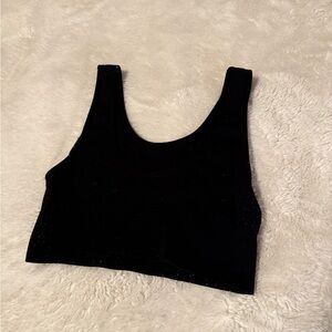 Black Women's Crop Top